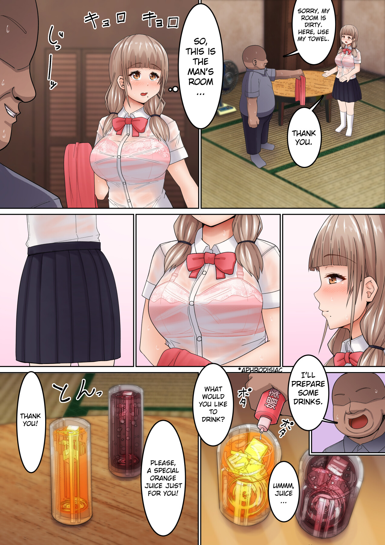 Hentai Manga Comic-I can't resist his erotic massage! ~ A socially awkward. JK who is made to cum by an Ojisan ~-Read-6